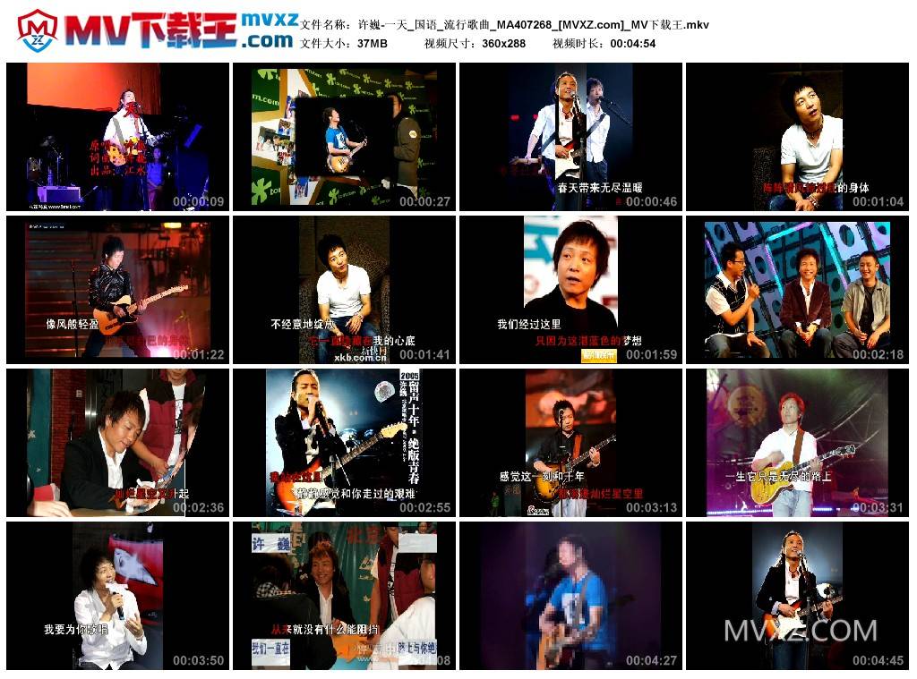 许巍-一天_国语_流行歌曲_MA407268